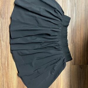 Garage Black A-Line Skirt Pleated Built in Shorts